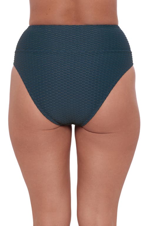 S3 Ultra High Waist Banded Swim Bottoms In Dusk Blue