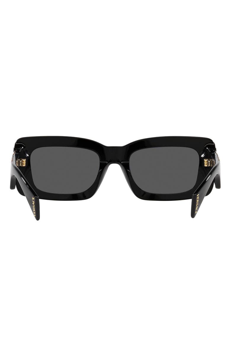 Versace 54mm Rectangular Sunglasses, Alternate, color, 