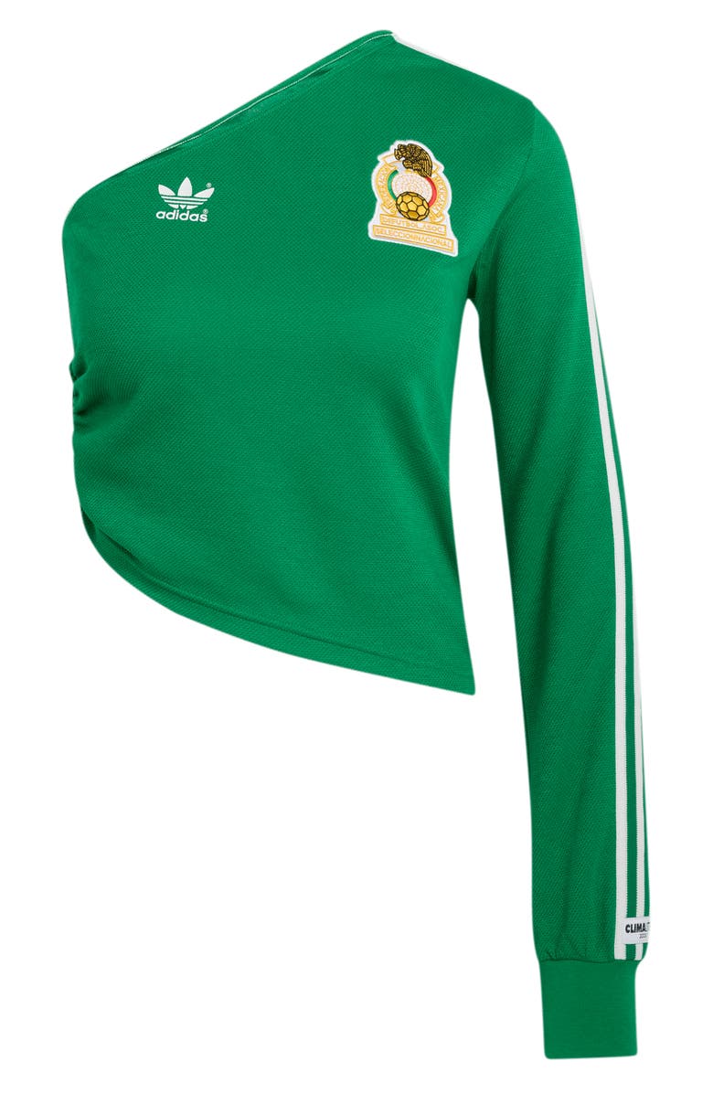 adidas Originals Mexico Reconstructed Off the Shoulder Bringback Jersey, Alternate, color,
