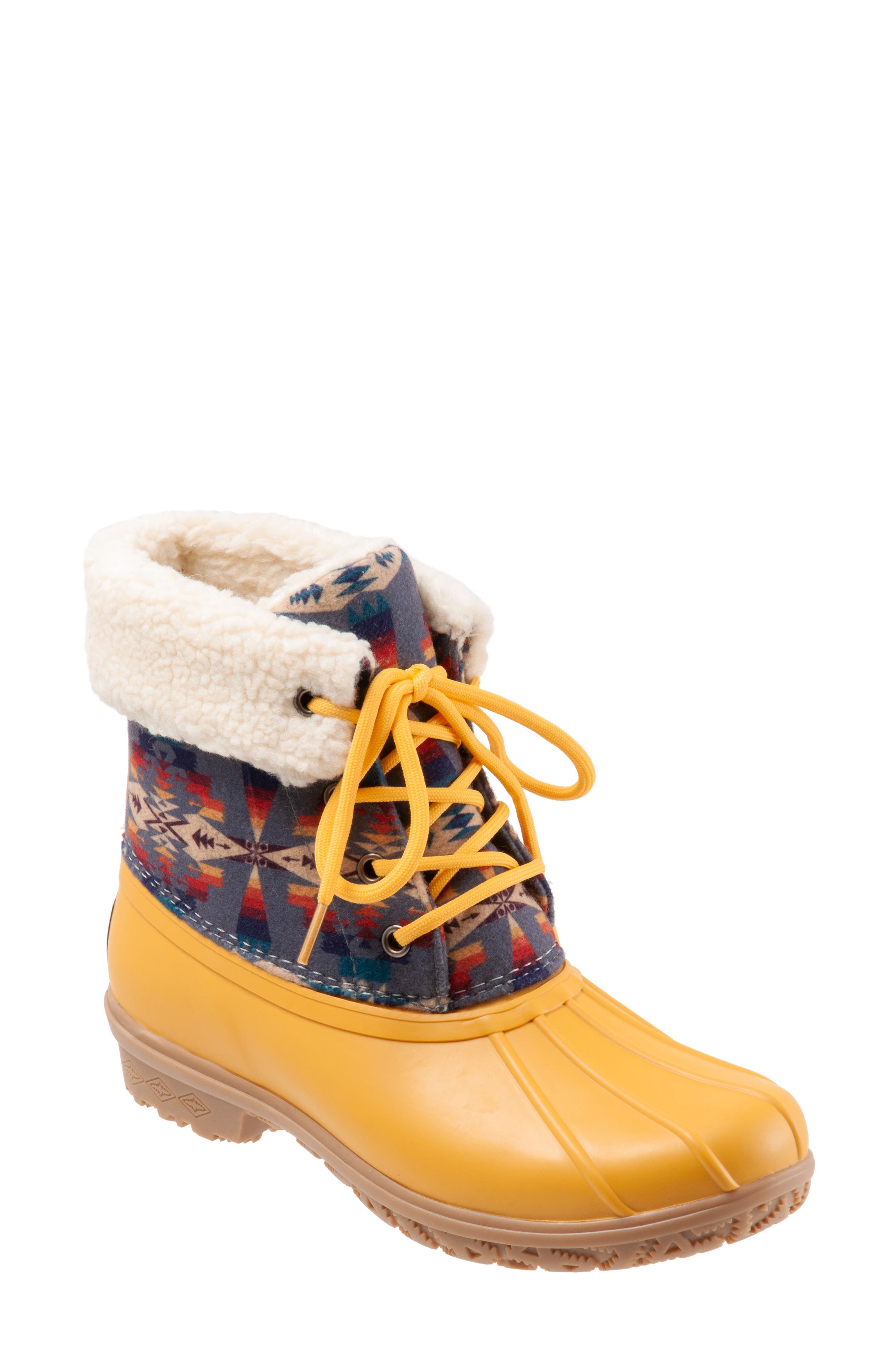 Pendleton Faux Shearling Lined Waterproof Duck Boot, Main, color, 