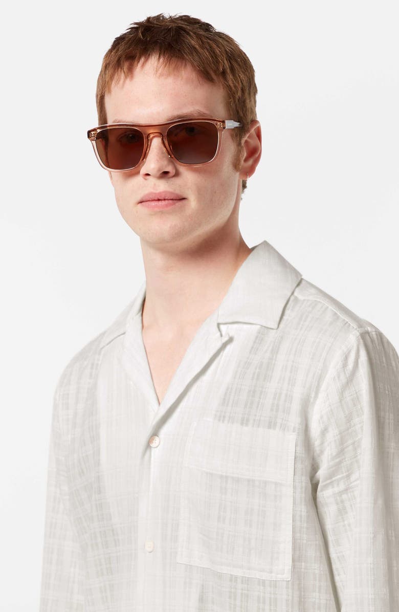 Scotch & Soda Classic Fit Cotton Voile Button-Up Shirt, Alternate, color, Swan