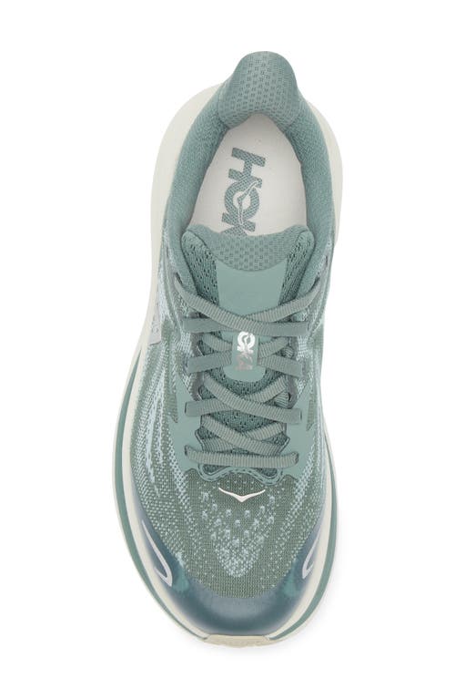 Hoka Kids' Clifton 10 Running Sneaker In Green