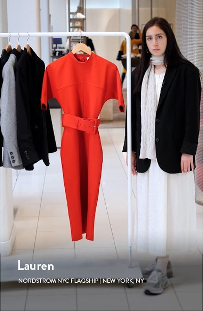 Naya Belted Mock Neck Dress, sales video thumbnail