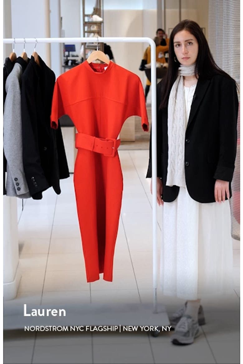 Naya Belted Mock Neck Dress video