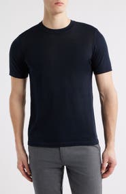 Jack Victor Wellington Cotton & Silk Crewneck T-Shirt