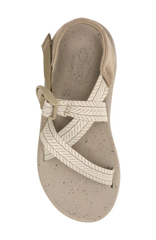 Chaco Cushz Sandal In Frond Dark Vanilla