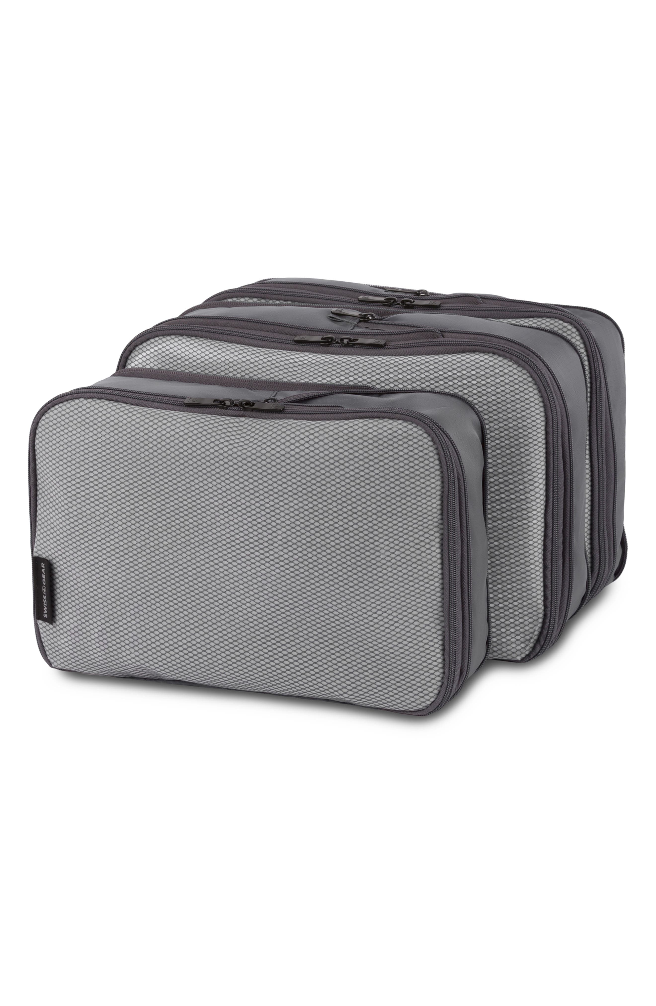 SWISSGEAR Set of 3 Packing Cubes, Alternate, color, Grey