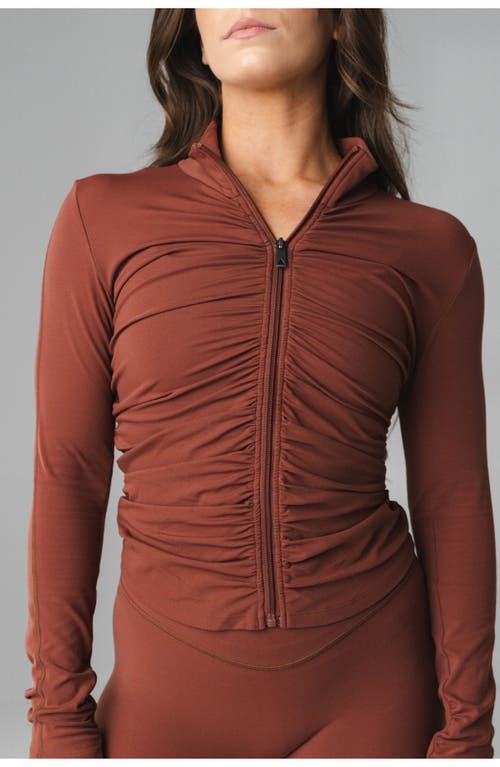 Vitality Cloud Ii Gather Jacket In Brown