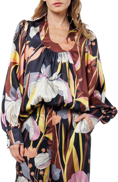 Loren Floral Satin Top