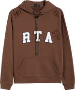 RtA Markus Collegiate Frayed Hoodie