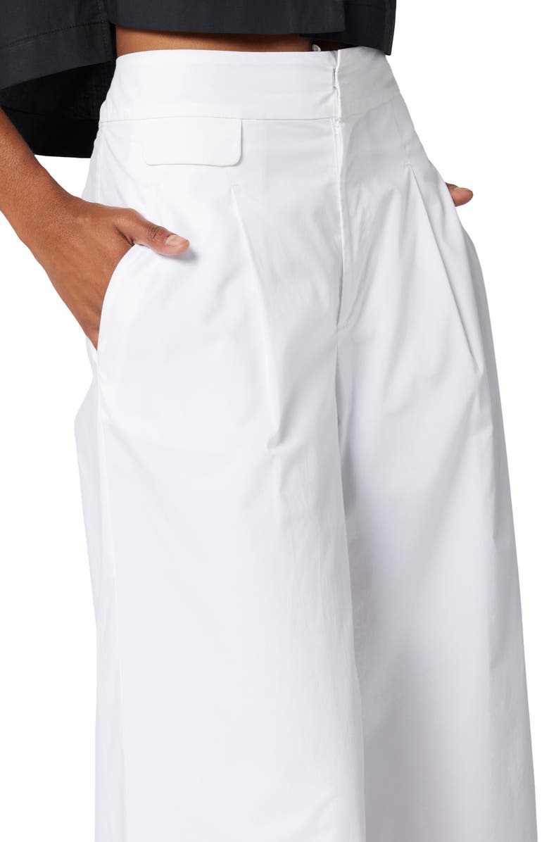 Equipment Parlon Crop Wide Leg Cotton Trousers, Alternate, color, Bright White
