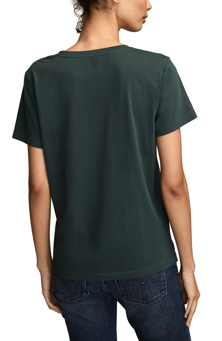 Lucky Brand Embroidered Sun Cotton Graphic T-Shirt, Alternate, color, Midnight Navy