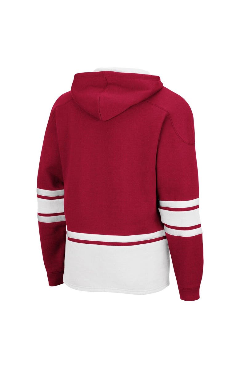 COLOSSEUM Men's Colosseum Crimson Indiana Hoosiers Lace Up 3.0 Pullover Hoodie, Alternate, color, 