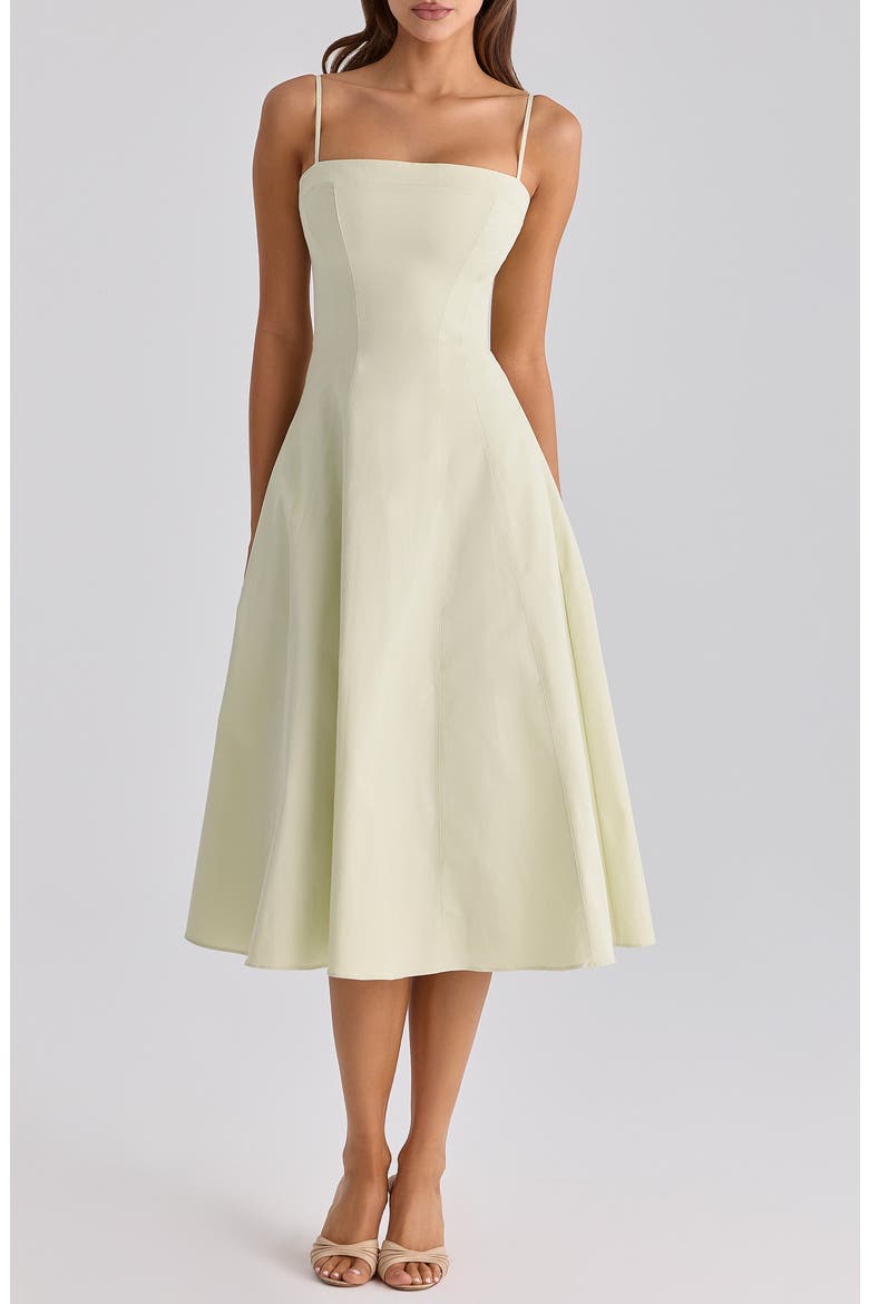 Dolly Seamed Midi Sundress, Alternate, color, MATCHA GREEN
