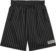 Y-3 Mesh Pinstripe Shorts