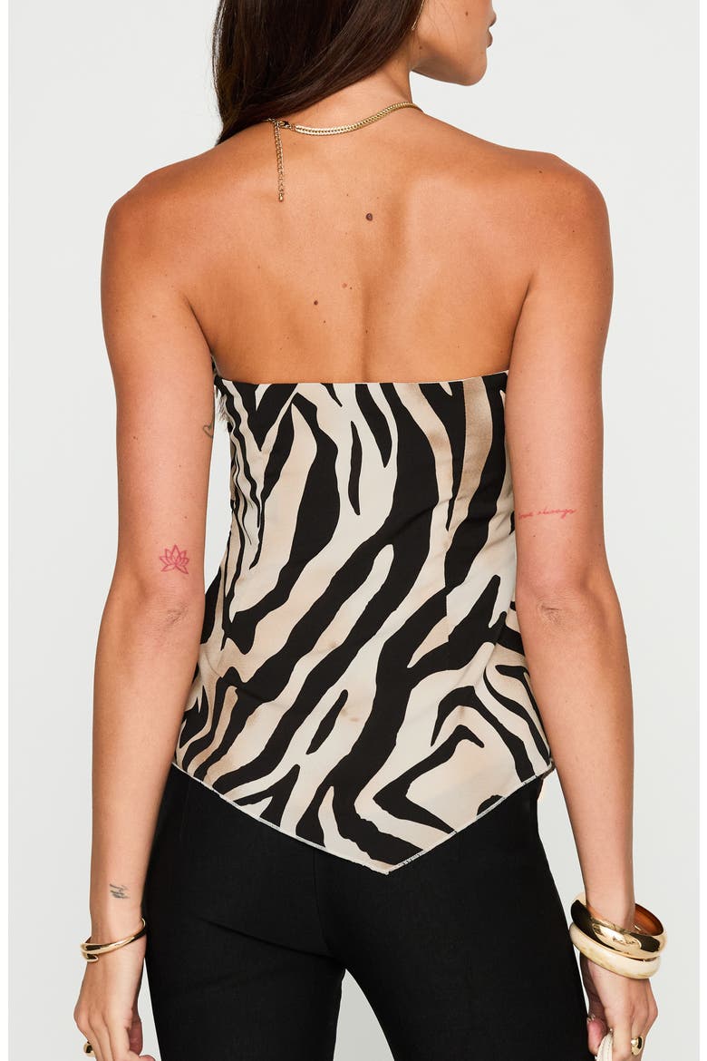 I Wonder Strapless Top, Alternate, color, TIGER