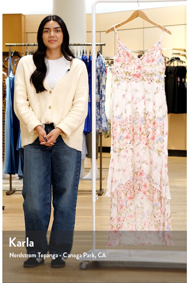 Breathtaking Vision Floral High-Low Dress video