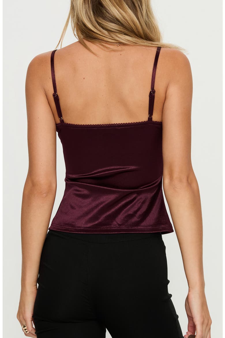Lunetta Satin Camisole, Alternate, color, BURGUNDY
