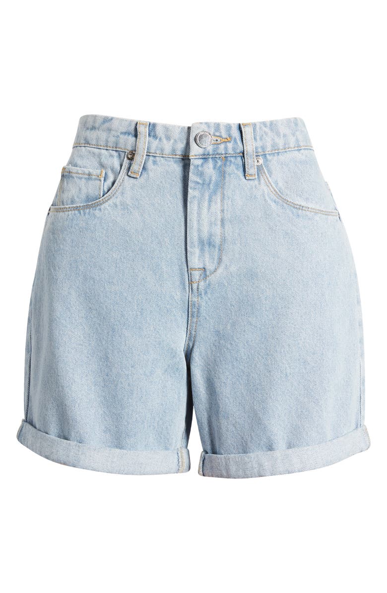 BLANKNYC Perry High Waist Denim Mom Shorts, Alternate, color, 