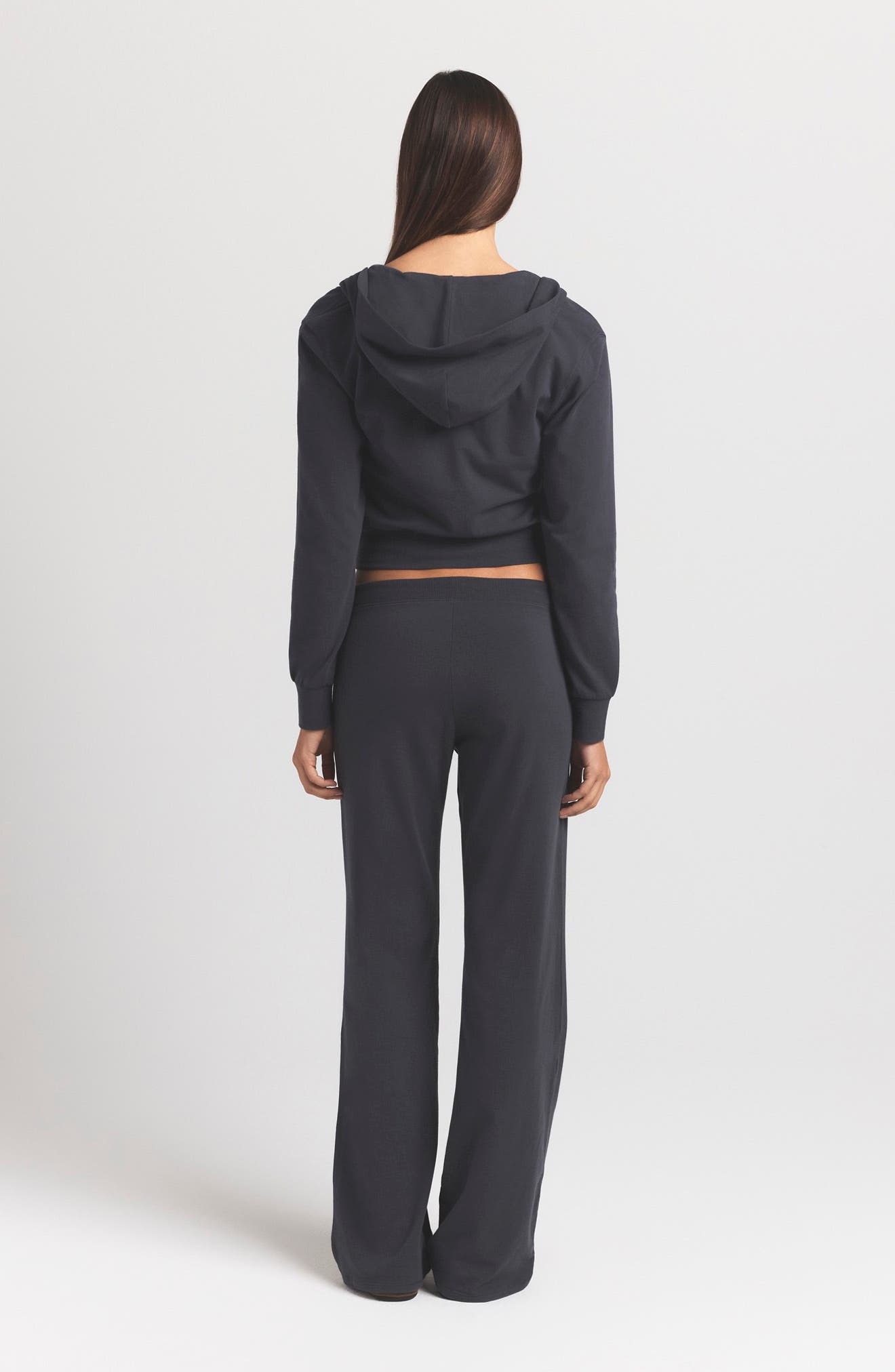 SKIMS Cotton Jersey Zip-Up Hoodie (Women) | Nordstrom