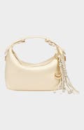 Mi Bolsa London Camilla Genuine Sheep Leather Half Moon Bag
