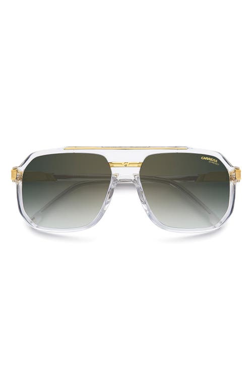 Carrera Eyewear 60mm Rectangular Flat Top Sunglasses