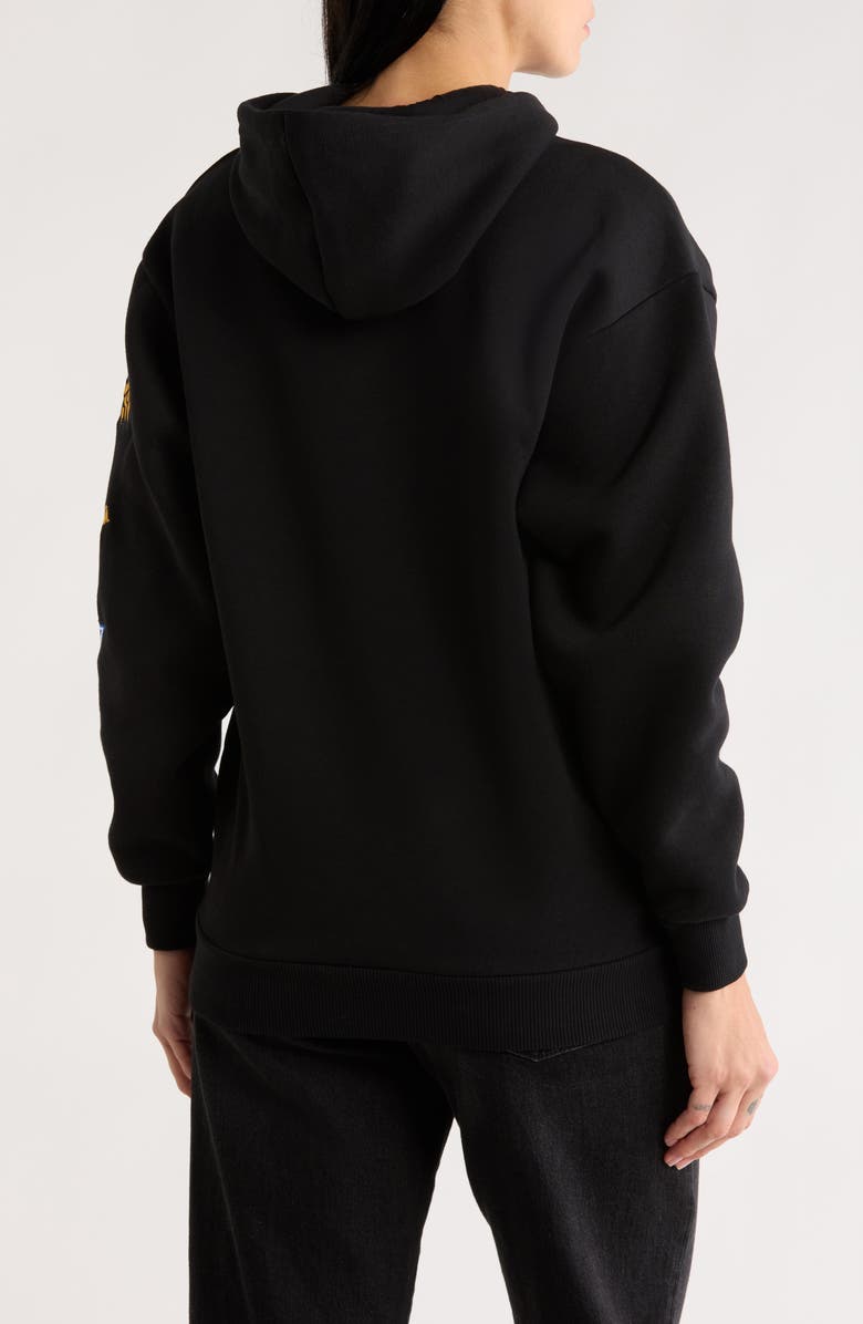 Von Dutch Patch Sleeve Hoodie, Alternate, color, Black