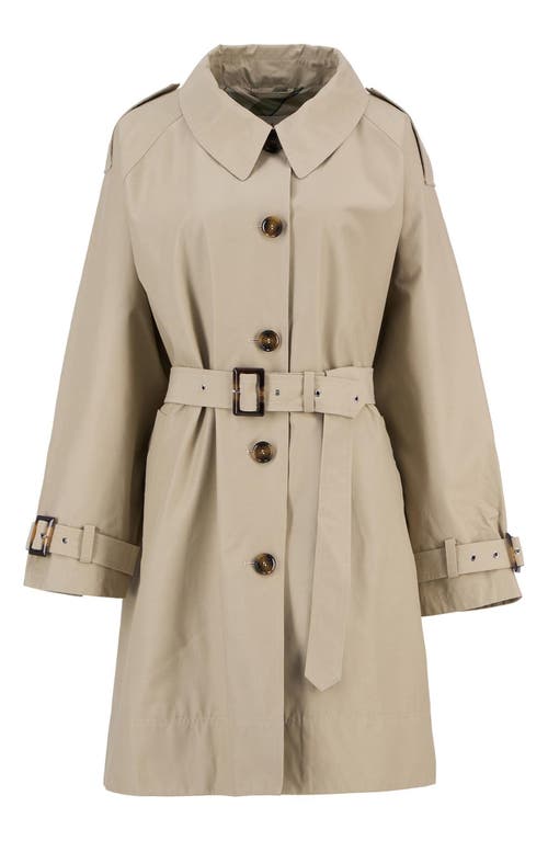 Barbour Maia Showerproof Cotton Blend Trench Coat In Sand