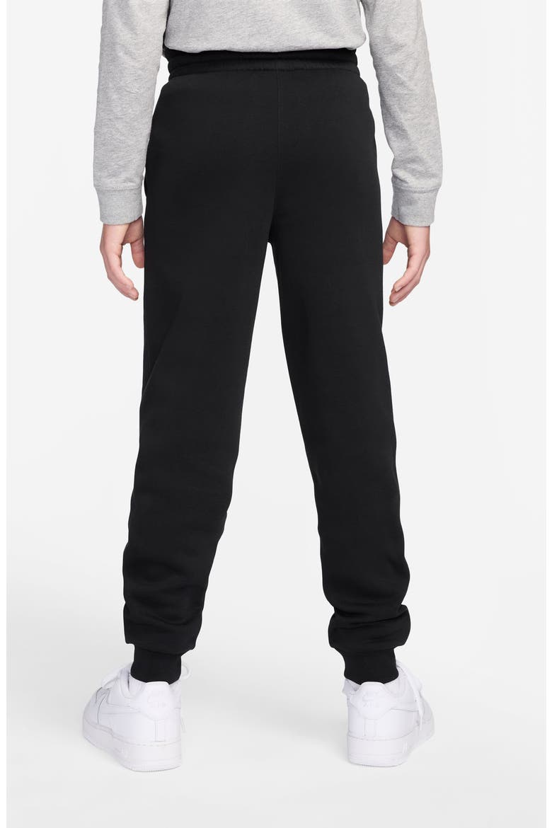 Kids' Sportswear Club Joggers, Alternate, color, BLACK/ BLACK/ WHITE/ BLACK