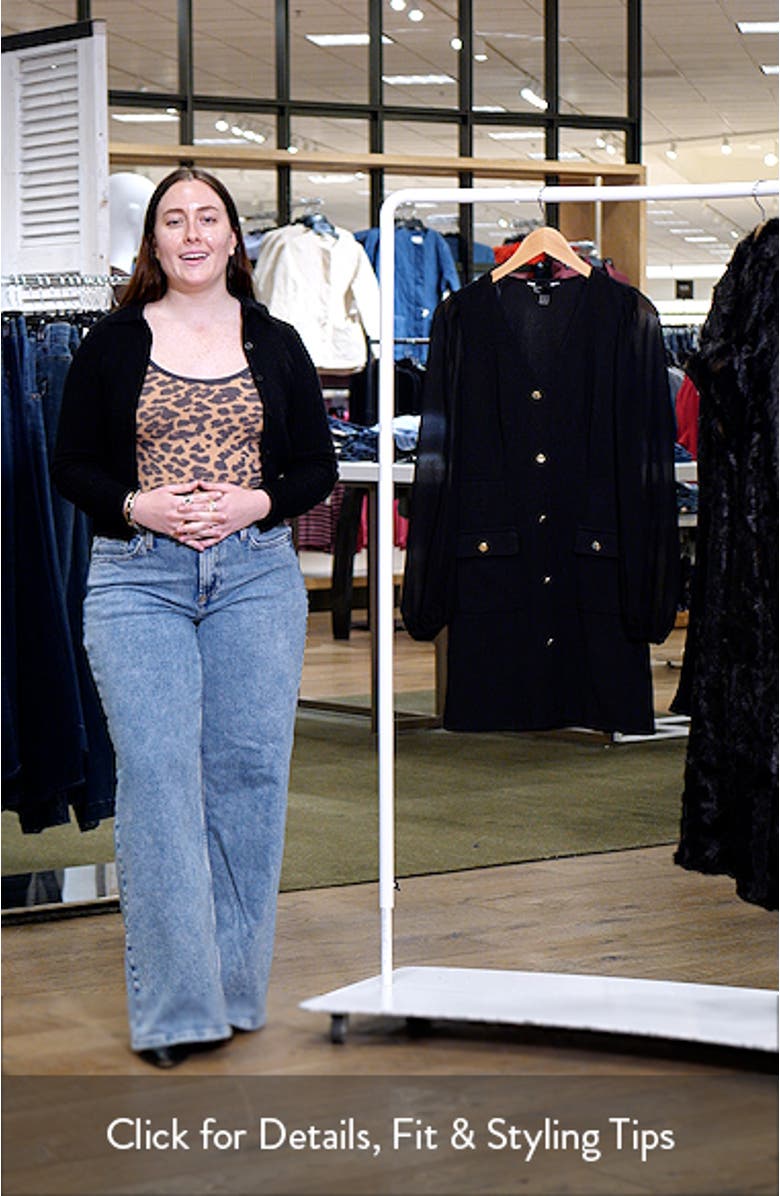 Sheer Long Sleeve Sheath Dress, sales video thumbnail