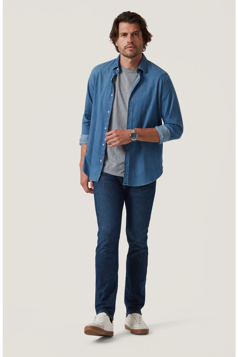 Courage Straight Leg Jeans, Alternate, color, DEEP SOFT