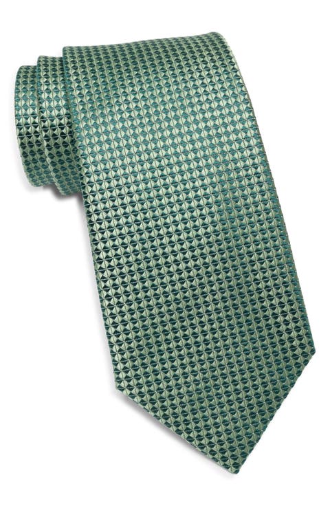 Geometric Silk Tie