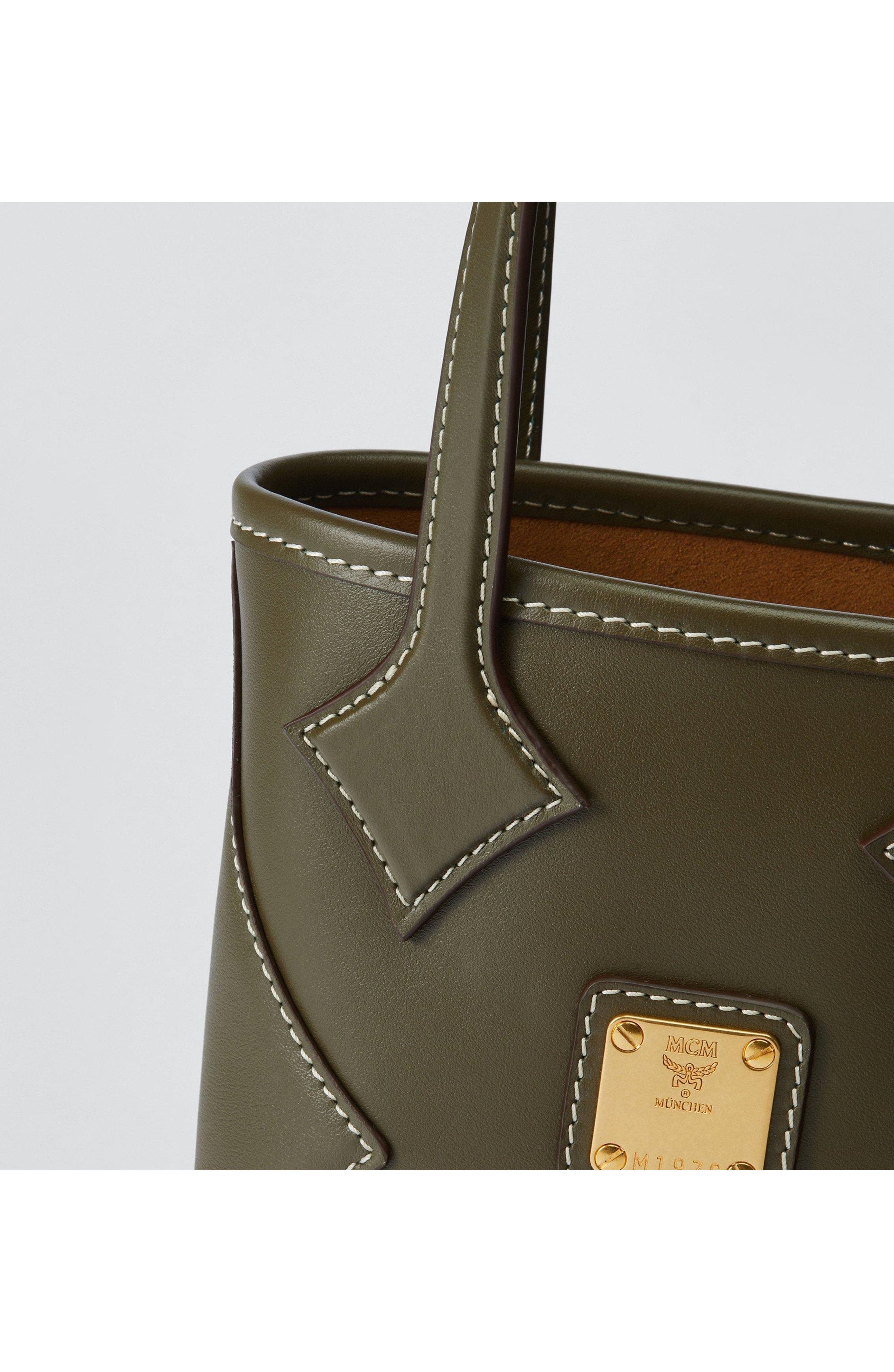 X-Mini Dia Shopper in Nappa Leather, Alternate, color, Beech