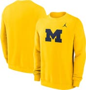 Jordan Brand Men's Jordan Brand Maize Michigan Wolverines Primetime Fleece Pullover Sweatshirt