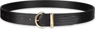 Cole Haan Lizard Embossed Leather Belt