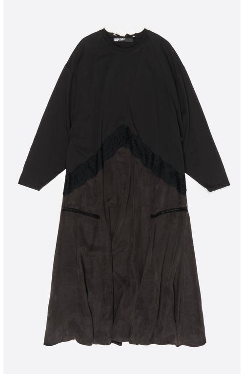 Bimba Y Lola Lace 2 1 Sweatshirt Dress In Multi