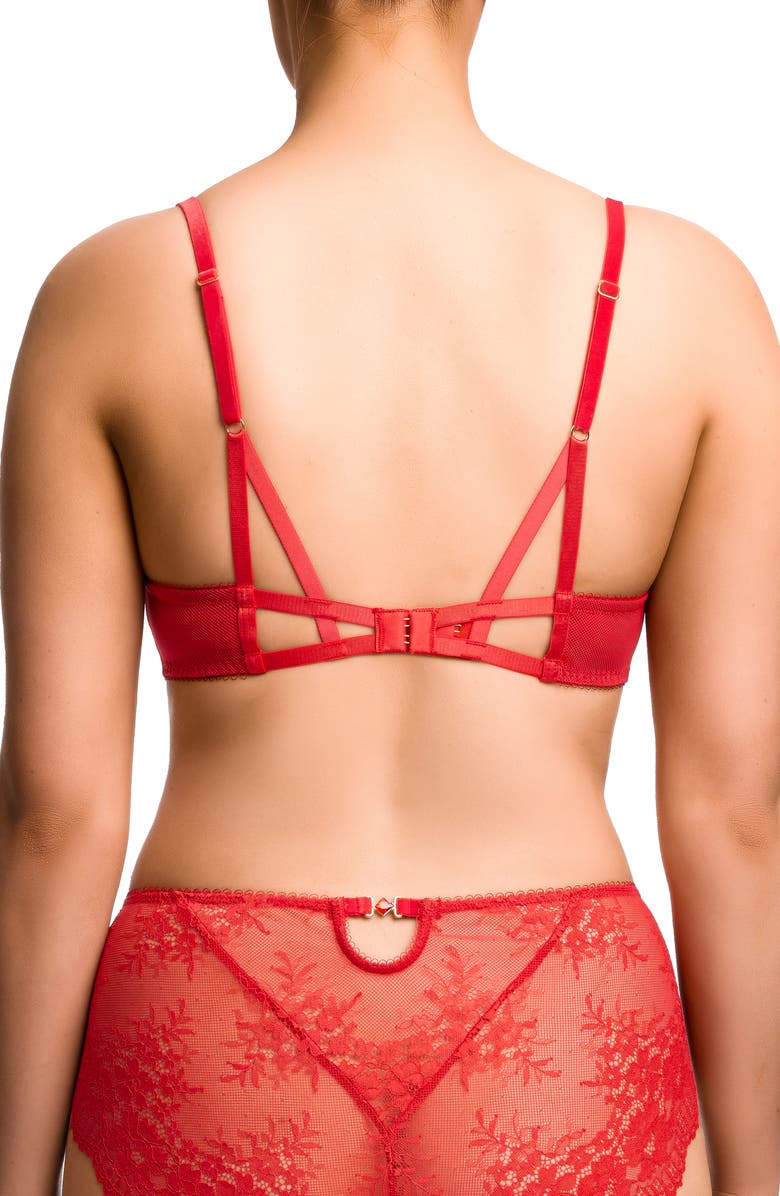 Dita Von Teese Floradora Underwire Balconette Bra, Alternate, color, 