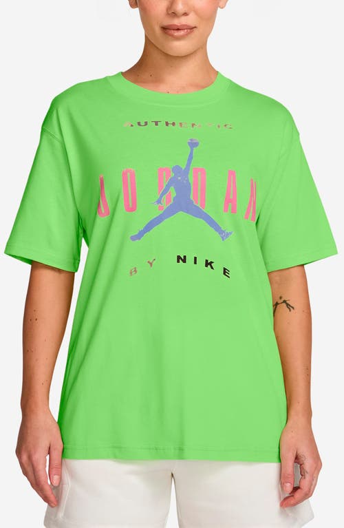 Jordan Flight Relaxed Fit Cotton Graphic T-shirt In Green