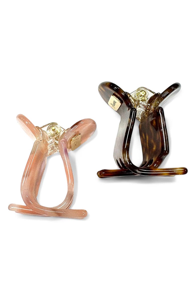 Ficcare Assorted 2-Pack Rita Claw Clips, Alternate, color, Pretty In Pink/Black Tort