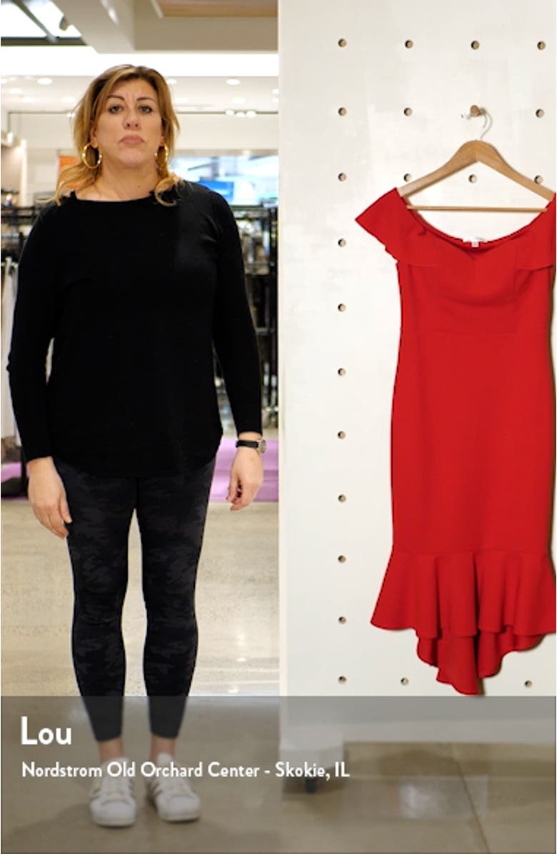 Off the Shoulder High/Low Midi Dress, sales video thumbnail