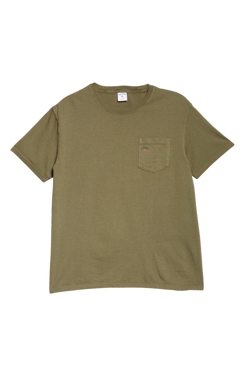 Noah Core Logo Pocket Tee, Alternate, color, Army Green