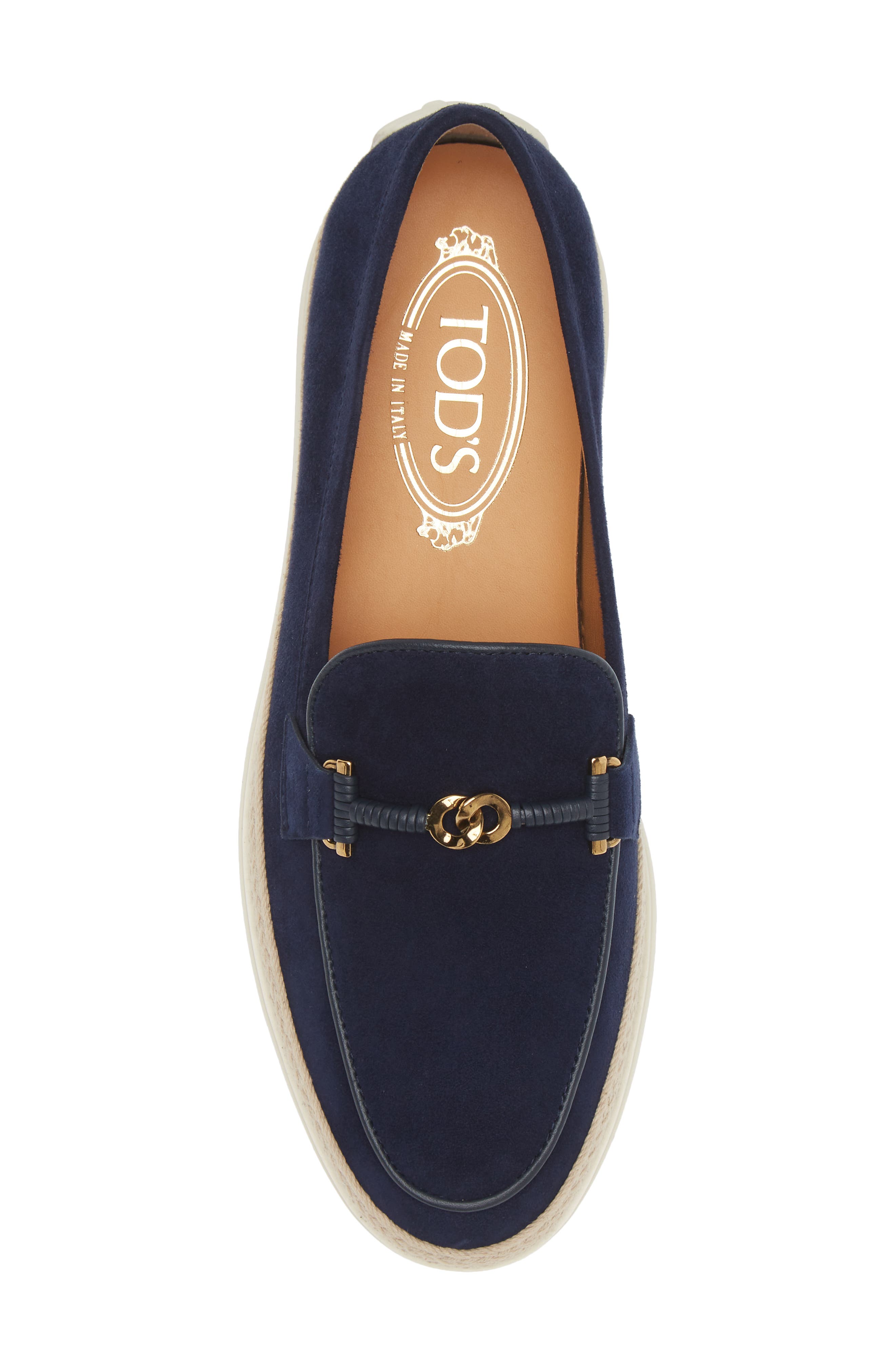 Tod&#x27;s Chain Loafer, Alternate, color, Galassia Scuro