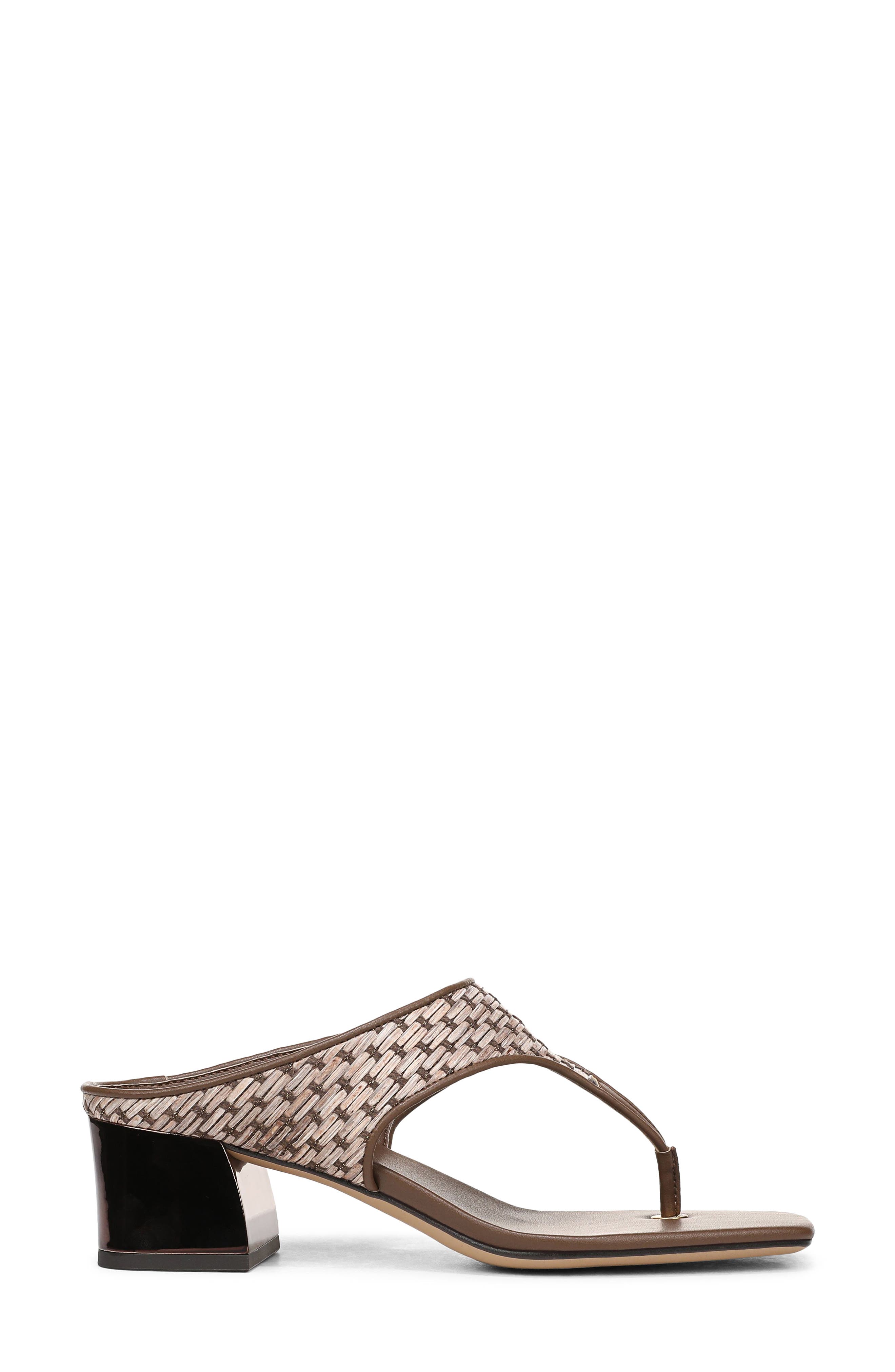 Kayla Block Heel Sandal, Alternate, color, BROWN