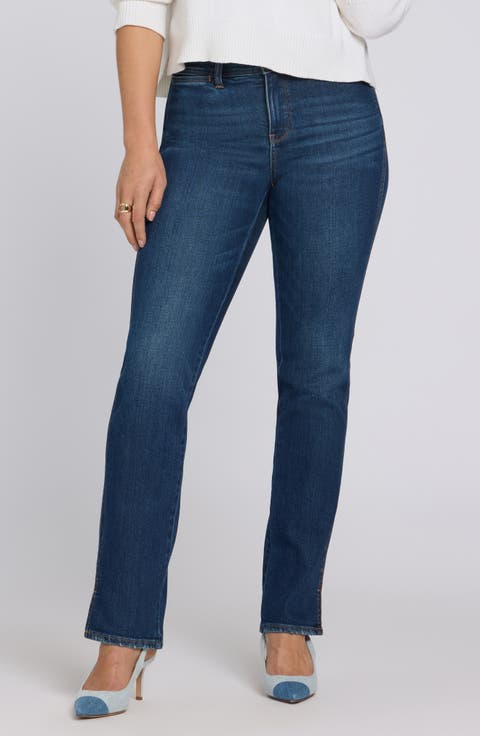 Marilyn Clean Front Ankle Straight Leg Jeans (Regular & Petite)
