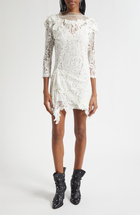 Rubiana Draped Lace Minidress
