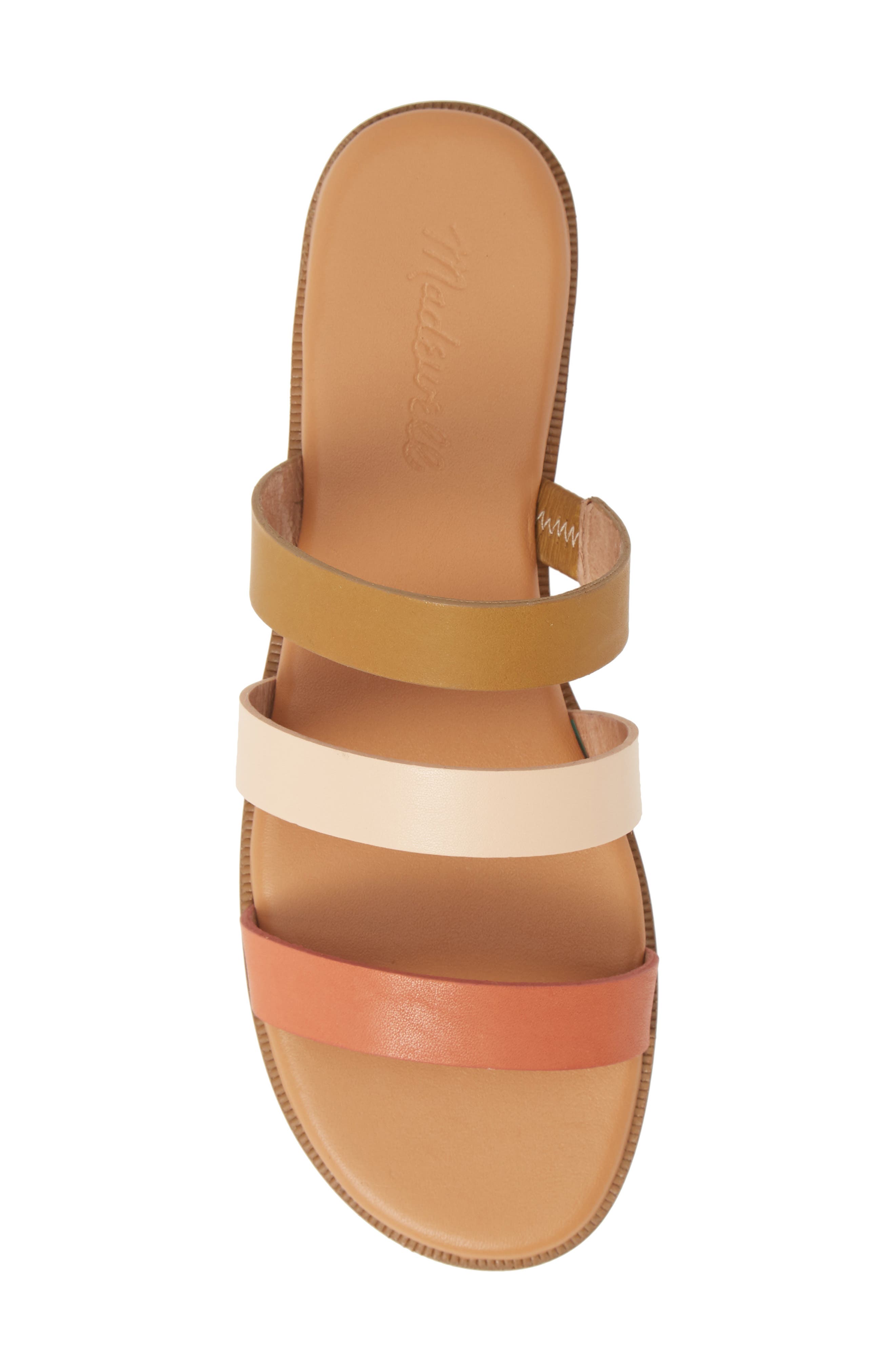 Madewell The Ilana Colorblock Slide Sandal, Alternate, color, 