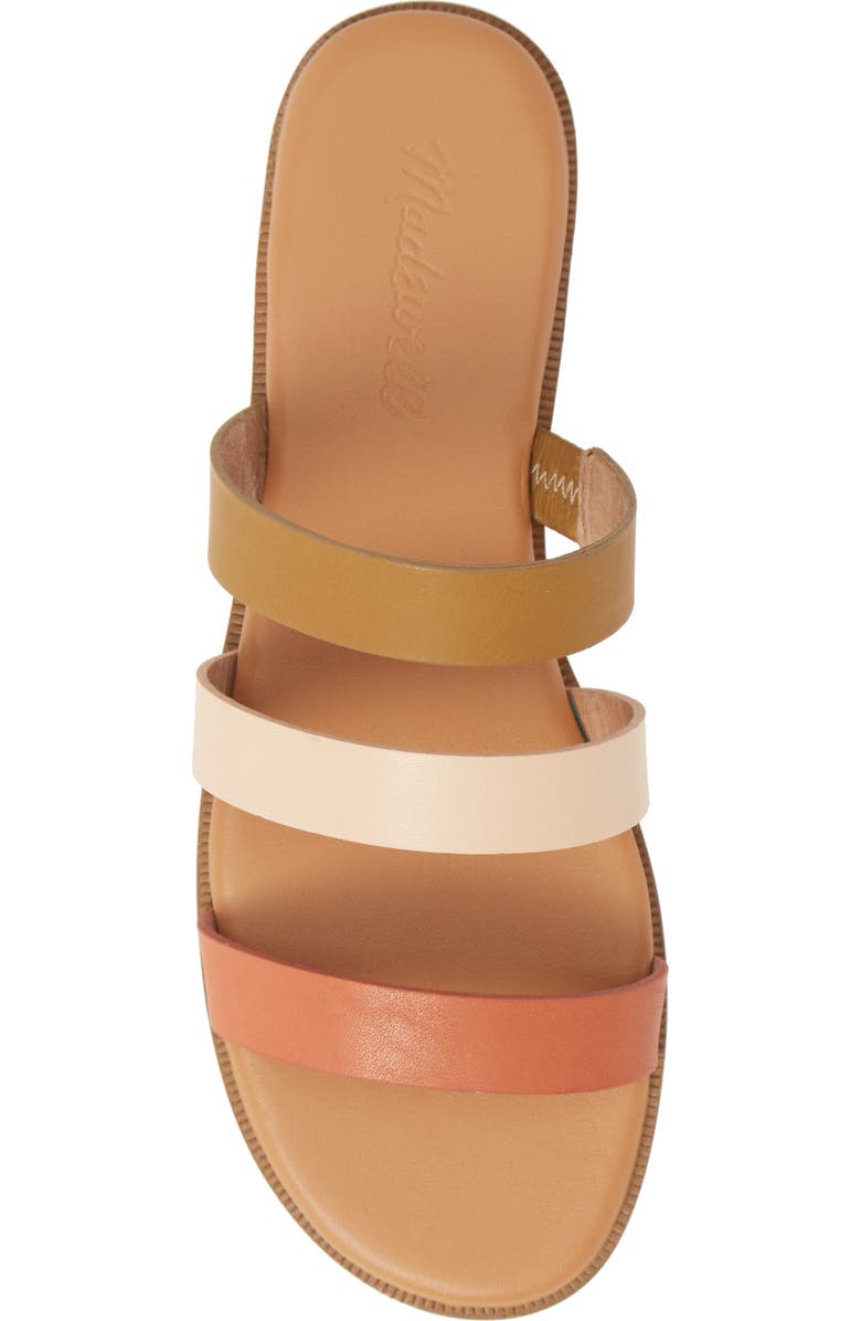 Madewell The Ilana Colorblock Slide Sandal, Alternate, color,