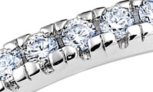 Crislu Step-cut Cubic Zirconia Eternity Band Ring In Metallic