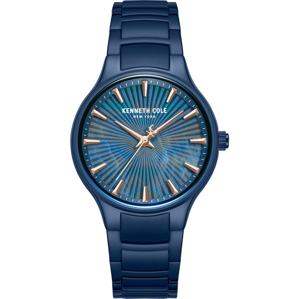 Kenneth Cole New York Monroe Bracelet Watch, 34mm In Blue