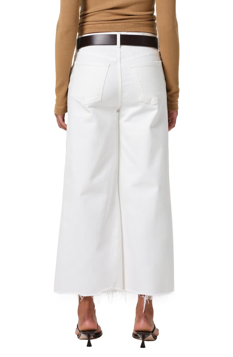 Citizens of Humanity Lyra Raw Hem High Waist Crop Wide Leg Jeans, Alternate, color, Soft White